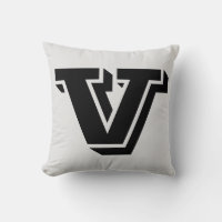 CARTA V MONOGRAM PILLOW