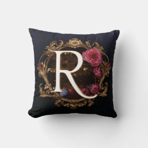 Cojín Decorativo "Cartas estilizadas 'R'