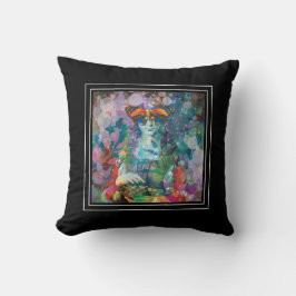Cojín Decorativo Cartas Oracle Acuarela Bohemio Tarot Yoga