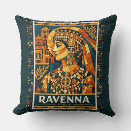 Cojín Decorativo Cartel del mosaico de la emperatriz bizantina de R