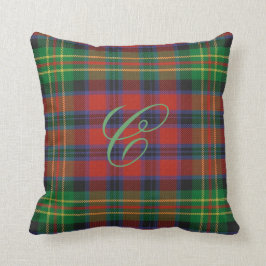 Cojín Decorativo Carter Tartán Monograma Pillow