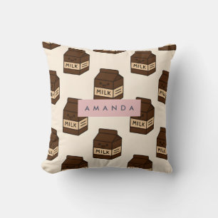 Cojín Decorativo Cartón personalizado de leche de chocolate