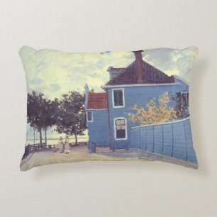 Cojín Decorativo Casa azul en Zaandam de Claude Monet