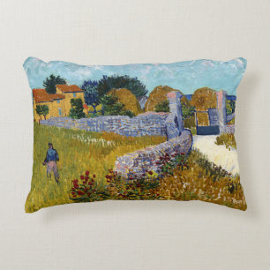 Cojín Decorativo Casa de campo en Provenza (1888) por Vincent Van G