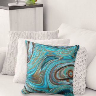 Cojín Decorativo casa de campo verde azulado azul Turquesa de mader
