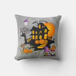 Cojín Decorativo Casa de la Pareja Gnome JackO'Lanterns