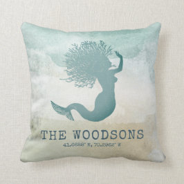 Cojín Decorativo Casa de la playa Nombre de la Coordinadora de Pers