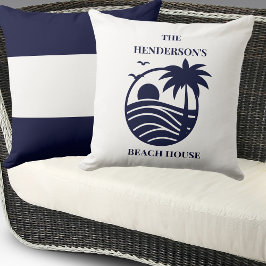 Cojín Decorativo Casa de Playa con Apellido de Familia de Palma Cos
