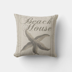 Cojín Decorativo Casa de playa Starfish Costa litoral