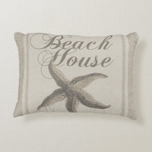 Cojín Decorativo Casa de playa Starfish Costa litoral