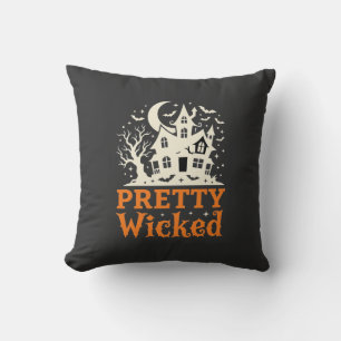 Cojín Decorativo Casa Embrujada de Halloween Pretty Wicked_1