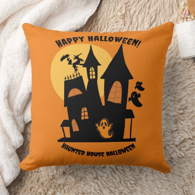 Cojín Decorativo Casa Embrujada Halloween (Manta)
