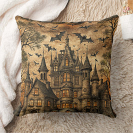 Cojín Decorativo Casa embrujada vintage (2)