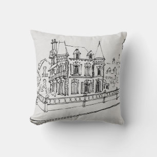 Cojín Decorativo Casa en Cobourg  Normandía, Francia