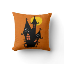Casa encantada retra de Halloween