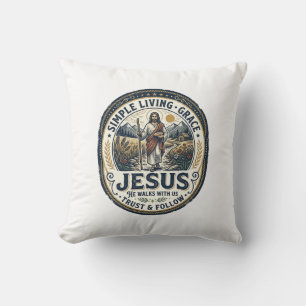 Cojín Decorativo Casa Pequeña de Jesús Vida Lenta Vintage