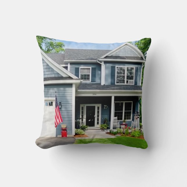 Cojín Decorativo Casa Vermont (Anverso)