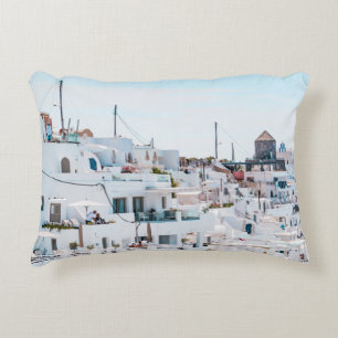 Cojín Decorativo Casas blancas de hormigón bajo el cielo azul duran