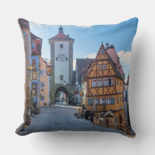 Cojín Decorativo Casas coloridas en Rothenburg, Alemania