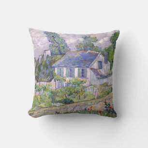 Cojín Decorativo Casas de Auvers Vincent van Gogh