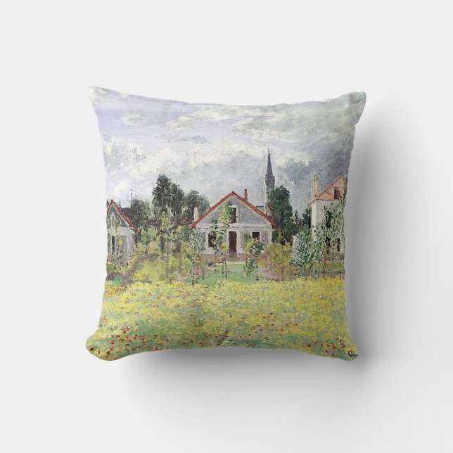 Cojín Decorativo Casas de Claude Monet (Anverso)