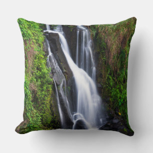 Cojín Decorativo Cascada, costa de Hamakua, Hawái