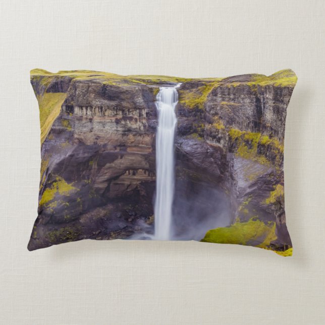 Cojín Decorativo Cascada de Haifosin, Islandia (Reverso)