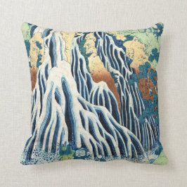 Cojín Decorativo cascada de Kirifuri en mt kurokami Hokusai ukiyo-e
