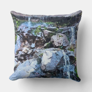 Cojín Decorativo Cascada Escénica de Montaña - Naturaleza Salvaje R