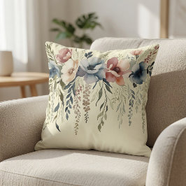 Cojín Decorativo Cascada floral pastel boho