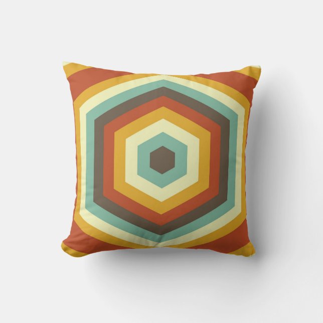 Cojín Decorativo Cascada Hexa Retro (Anverso)