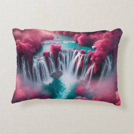 Cojín Decorativo Cascada Roja