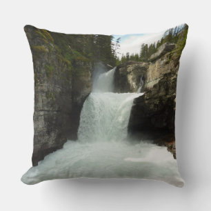 Cojín Decorativo Cascada St. Mary I en el Parque Nacional Glacier