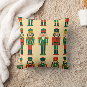 Cojín Decorativo Cascanueces de Navidad con Luz