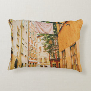 Cojín Decorativo Casco antiguo histórico, Gamla Stan, Estocolmo, Su