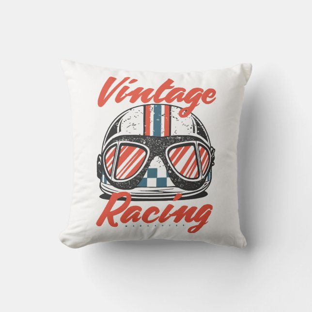 Cojín Decorativo Casco de carreras (Anverso)