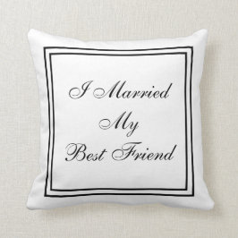 Cojín Decorativo Casé a mi mejor amigo personalizado casando la