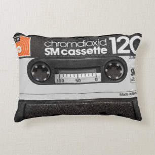 Cojín Decorativo Cassette Vintage BASF: artículo del coleccionista