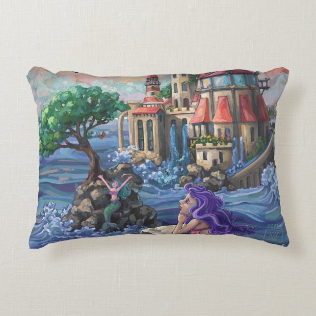 Cojín Decorativo Castillo de Sirena (Anverso)