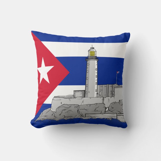 Cojín Decorativo Castillo Morro en La Habana (Anverso)