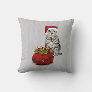 Cojín Decorativo Cat and Mouse Christmas Monogram