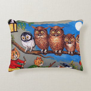Cojín Decorativo Cat and Owl, Louis Wain
