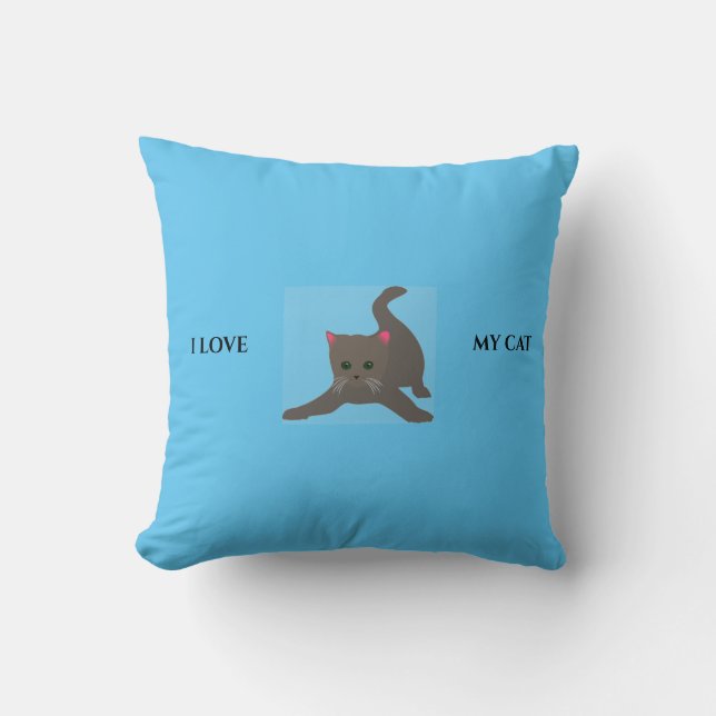 Cojín Decorativo CAT arroja almohada. (Anverso)
