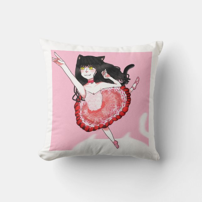 Cojín Decorativo Cat Chica Ballerina (Anverso)