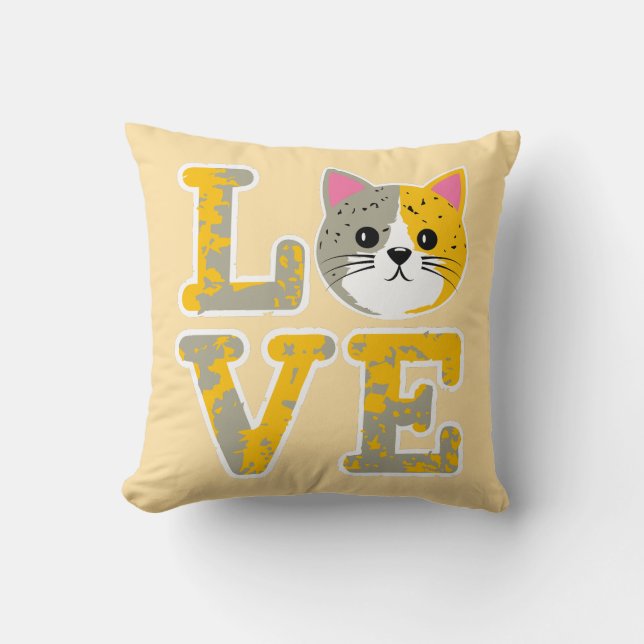 Cojín Decorativo Cat face (Anverso)