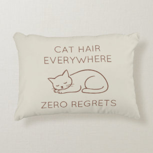 Cojín Decorativo Cat hair everywhere zero regrets