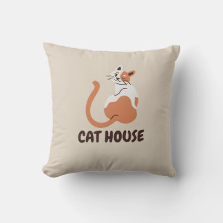 Cojín Decorativo cat house pillowcase 
