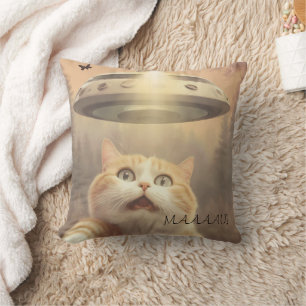 Cojín Decorativo Cat I Believe UFO