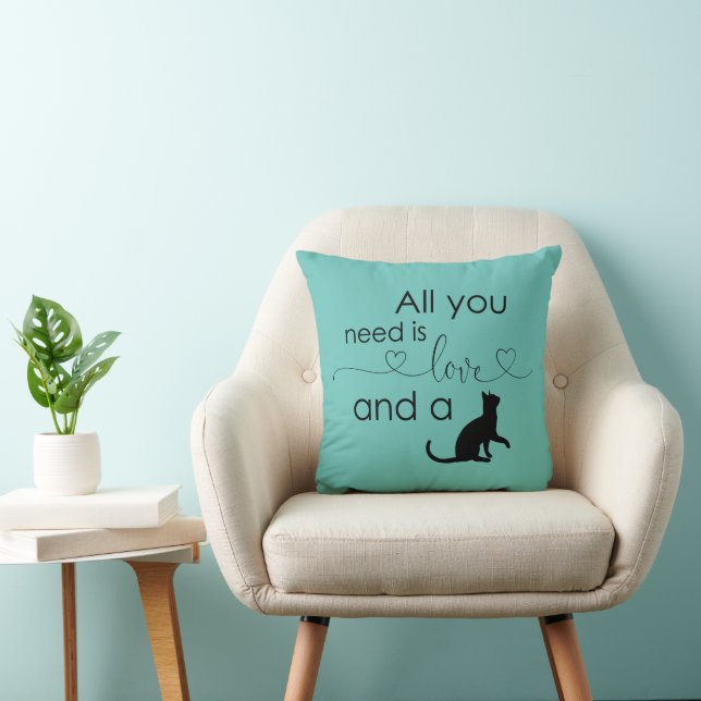 Cojín Decorativo Cat Lover (Silla)