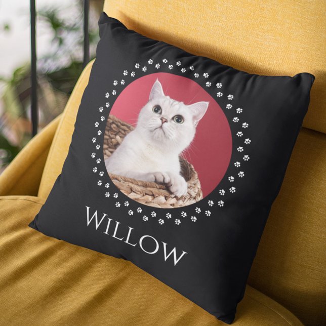 Cojín Decorativo Cat Photo Pillow - Personalized Pet Keepsake Gift (Subido por el creador)